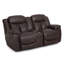 Carnegie Manual Reclining Console Loveseat & Cupholders-417089235