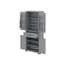 Armoire de rangement de salle de bain avec portes et tiroir, plusieurs espaces de rangement, tablette réglable