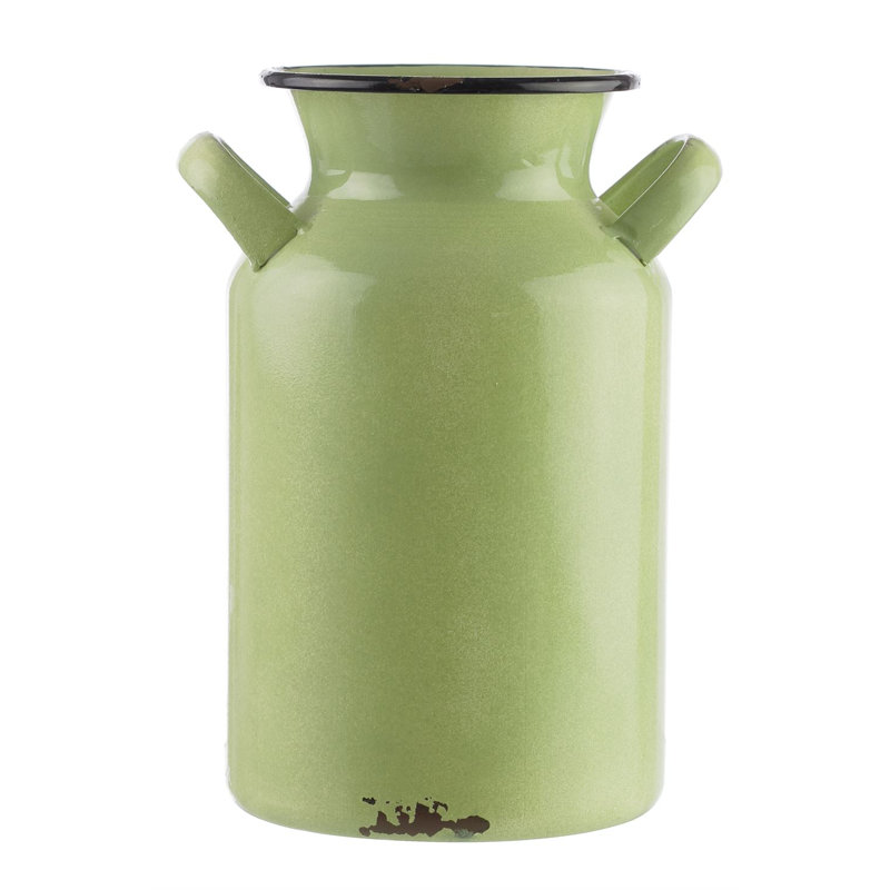 Pot en métal vert 8 po celestyn