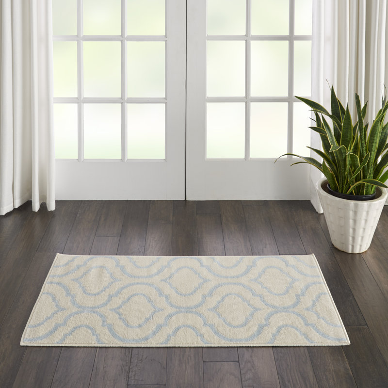 Xinrui Geometric Indoor Rug, Rectangle 2' x 4'