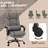 Vinsetto High Back Vibration Massage Office Chair with 6 PoinRemote