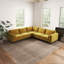 Canapé modulaire de coin en velours jaune Amber-1233658494
