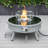 Kliyah Round Propane Smokeless Fire Pit Table-1650666134