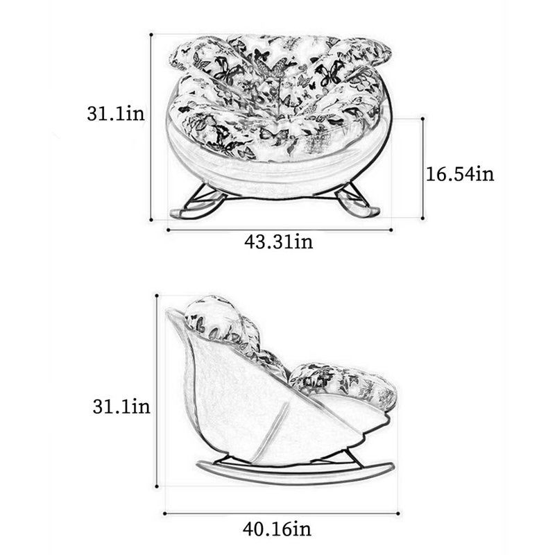 Axis Living Butterfly Simple Rocking Chair | Wayfair