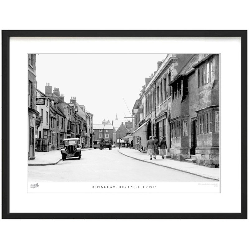 Uppingham, High Street C1955 - Single Picture Frame Print, 31.5cm H x 38.8cm W x 2.3cm D