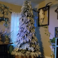 Flocked Realistic Pine and Pampas Christmas Tree 600 LED Constant -  Includes a Storage Bag & Remote Control - Yahoo Shopping