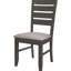 Siège gris rembourré avec 2 chaises d'appoint - dossier transitionnel pour un repas élégant