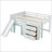 Full Size Low Loft Bed With Slide