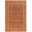 Tapis brun / rouge en laine noué à la main de style oriental Fien 8 pi 1 po x 9 pi 7 po