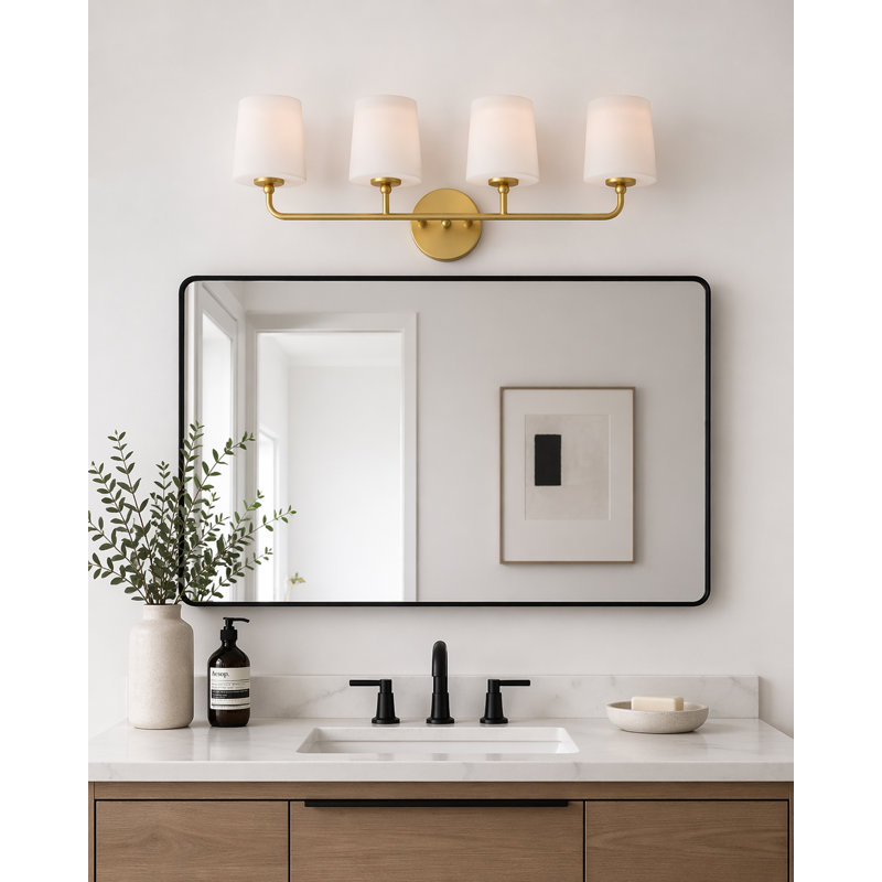 Meuble-lavabo Arkady, Laiton satiné