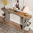 63-Inch Dark Grey Long Console Table