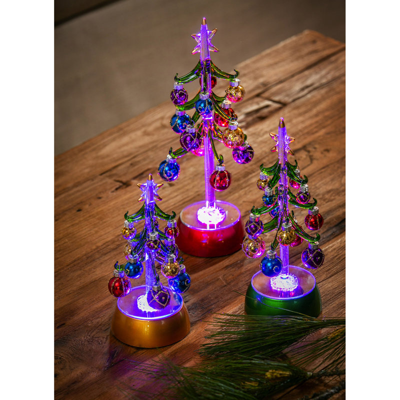 Ensemble 3 pièces d’arbre de noël à del magique