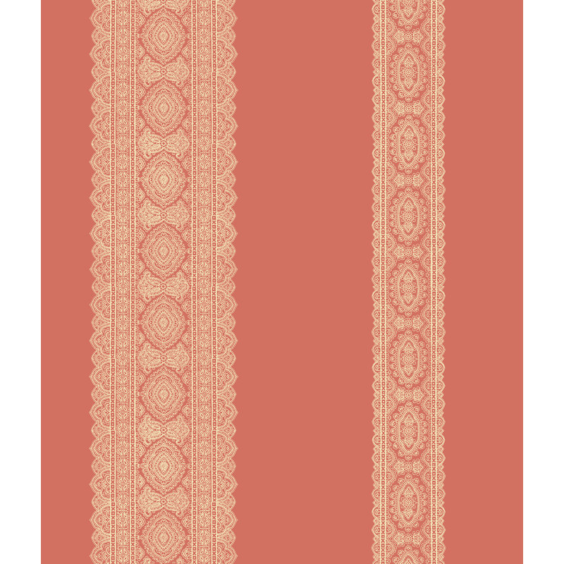 Elouise Striped Roll, Coral