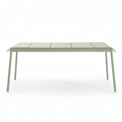 Corail Rectangular Metal Outdoor Dining Table , 72.69'' in. W 38.81'' in. D