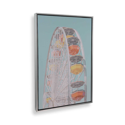 Pastel Carnival Ride On Canvas