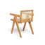 Charmantes chaises de salle à manger avec accoudoirs Chandigarh en rotin naturel, pour rehausser l'ambiance de n'importe quelle pièce-1654555827