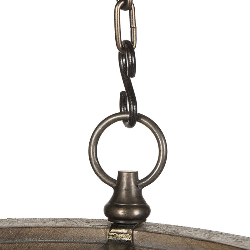 Nellcote 4 - Light Wood Globe Chandelier