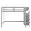 Loft Bed With Built-In Storage Wardrobe And Staircase-1266706504