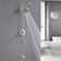 Tub And Shower Faucet Set Complete Shower Tub Kit Dual Shower Head And Handheld 2 In 1 Combo Set Shower System With Tub Spout Tub And Shower Trim Kit Combo Set Shower Fixtures