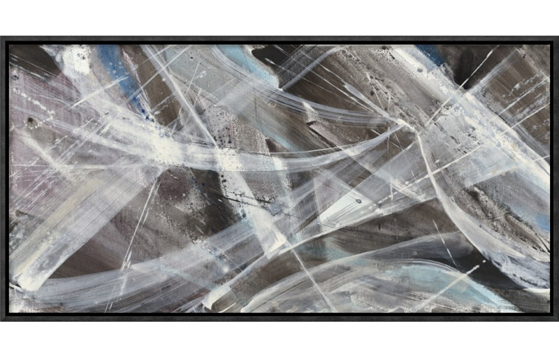 " Glacier VI " Print, 12" H x 24" W, Wrapped Canvas, No Matte