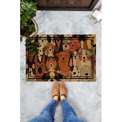 Durable PVC Doormat, Non-Slip Underside, 15.7 x 23.6 inches | 100% PVC Material, Machine Washable at 86°F | Perfect for Indoor & Outdoor Use, Easy to Clean, Stylish & Functional Welcome Mat