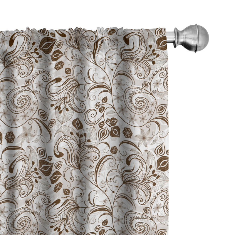 Semi-Sheer Rod Pocket Curtain Panels, 28" x 84"