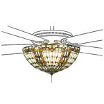 Meyda Tiffany & Stained Glass 16'' 3 - Light Bowl Ceiling Fan Light Kit
