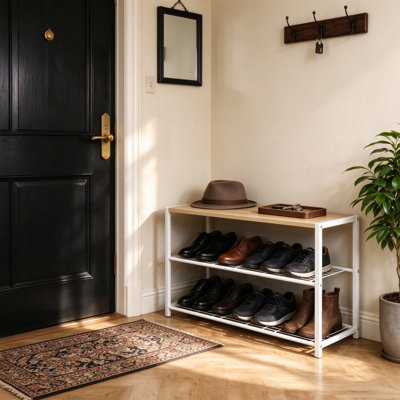 12 Pair Shoe Storage Bench