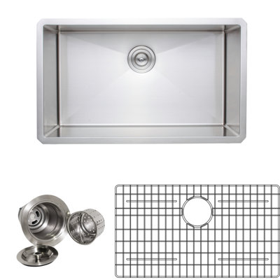 New Chef’s 30 " L Undermount Single Bowl Stainless Steel Kitchen Sink