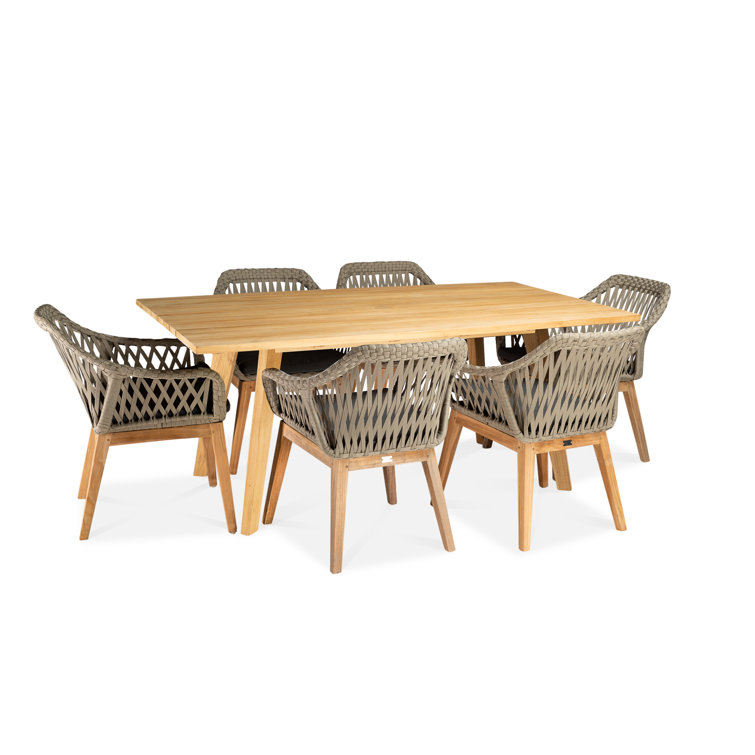 Essential Outdoor 7 - Piece Dining Set with Cushions
