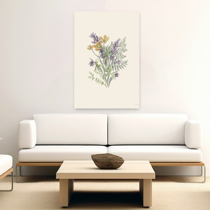 Art botanique contemporain abstrait Botanical Mix II, H 60 po x l 40 po