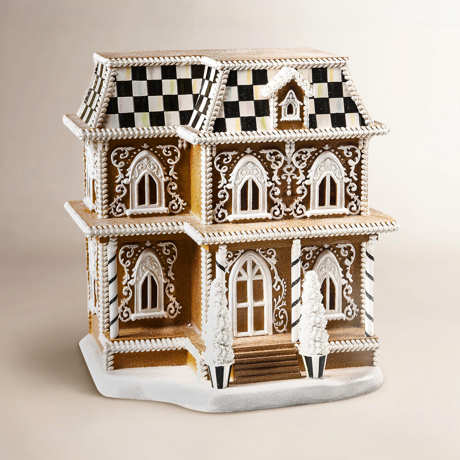 Lighted Gingerbread House