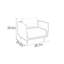 Fauteuil d'appoint léger et luxueux-108964825