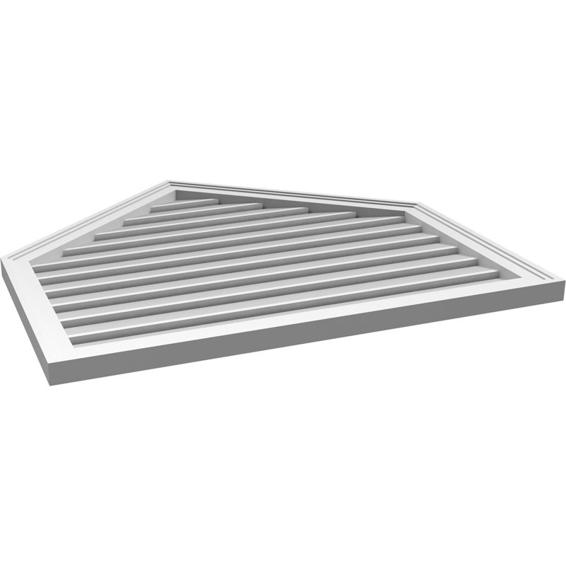 Pente fonctionnelle en uréthane à hauteur de sommet 10 po, brun clair apprêté, H 34 po x l 36 po x P 1,5 po