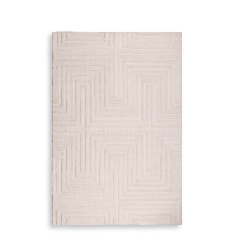 Breck Wool Geometric Area Rug, Rectangle 6'7" x 9'10"