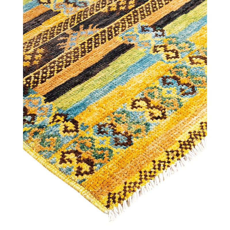 Contemporary One-of-a-Kind 4' 5" X 6' 2" Hand Knotted Area Rug