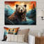 Impression sur toile Balmeet Bear Majestic Geometric II - Bear-1205572647-1205572701