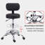 Ensemble de 2 chaises pivotantes avec support pour le dos et tabouret à roulettes réglable Klasika