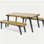 1 table à manger + 2 bancs à manger