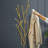 Modern 11-Hook Wall Mounted Coat Rack in Gold with Tree Branch Shape