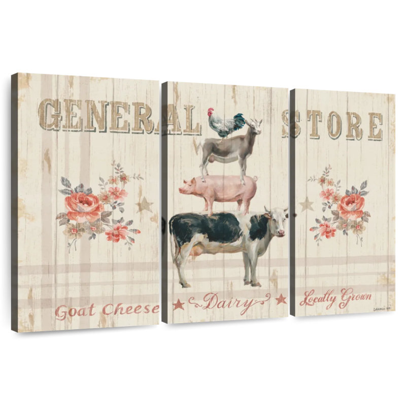 Kema Farm Patchwork I Wall Sign, 28" H x 45" W