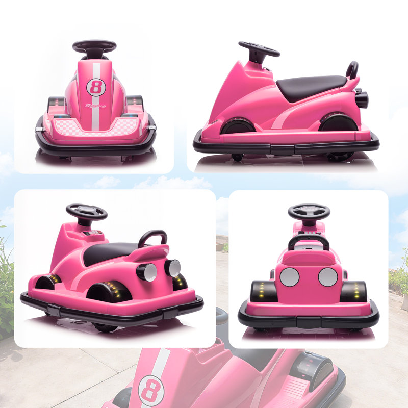 HOMCOM Battery Powered Ride On, Pink
