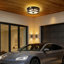 Lustre rond encastré à détecteur de mouvement 9 po pour escalier de porche Hallyway
