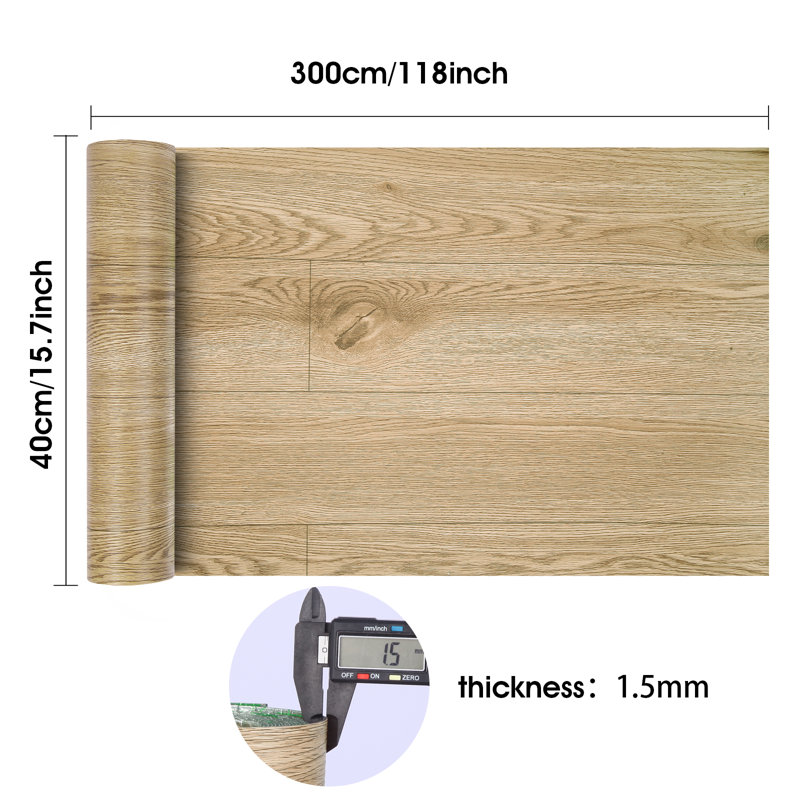 118.11" x 15.75" Luxury Vinyl Tile,Self-adhesive Vinyl Flooring