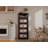 Retro Brown,20" Side Wide Folding Storage Cabinet ,5 Tiers,19.69"×11.81"×50.00",Collapsible Storage Bins With Magnetic Door, Plastic Storage Cabinet With Wheels-2064390422