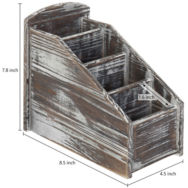 Support de télécommande de table en bois massif