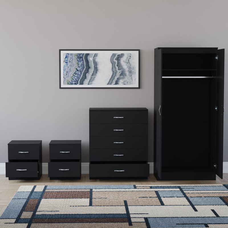 Maybery Piece Bedroom Set, Black