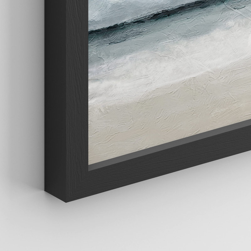 " Storm Cloud Beach Landscape ", Black, 11" H x 14" W