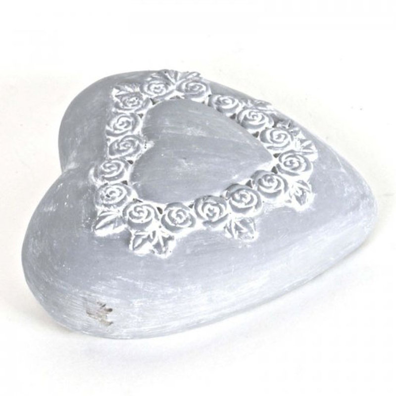 Sculpture coeur papier mache Rainee