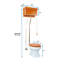 Toilette suspendue murale 1,6 GPF (siège non inclus)-38228626